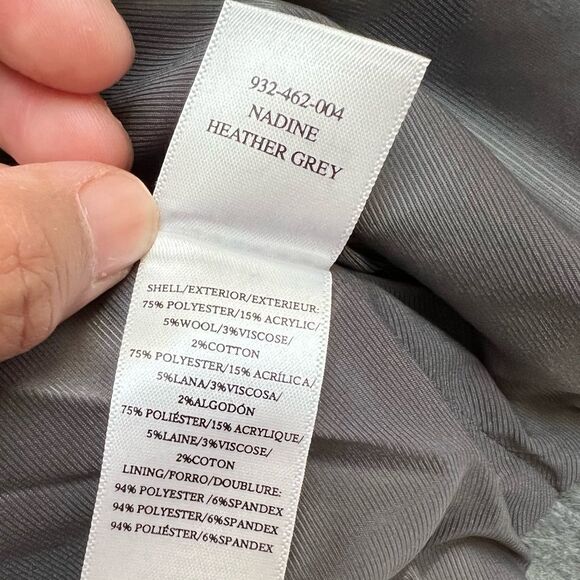 Rails Nadine Heather Grey Belted Wool Blend Trench Coat Size Small - Picture 14 of 14